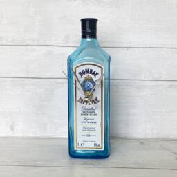 Bombay Sapphire Gin Bottle Clock Freestanding - Larger 1 Litre - thumbnail 1