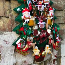 Decorative Fir Tree Made Of Felt. Christmas Decor. Felt . Advent Calendar. Christmas Gifts.christmas Decor - thumbnail 3