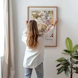 William Morris Print, Art, Exhibition Poster, Botanical Gifts, Peony Decor, Wall Neutral - thumbnail 3