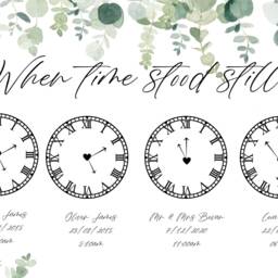 In This Moment Time Stood Still - 4 Precious Moments Stop Clocks Family Gift New Baby Wedding Anniversary Gift - thumbnail 2