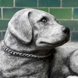 Stone Labrador Figurine Concrete Dog Statue Outdoor Pet Sculpture Cement Animal Ornament Dog Lover Gift Handmade Decor Yard Art - thumbnail 2