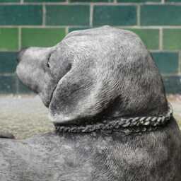 Stone Labrador Figurine Concrete Dog Statue Outdoor Pet Sculpture Cement Animal Ornament Dog Lover Gift Handmade Decor Yard Art - thumbnail 4