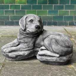 Stone Labrador Figurine Concrete Dog Statue Outdoor Pet Sculpture Cement Animal Ornament Dog Lover Gift Handmade Decor Yard Art - thumbnail 3