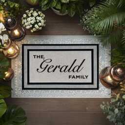 Personalised Family Name Garden Entrance Mat, Waterproof Style Rug - thumbnail 4