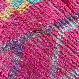 Handmade Boujad Wool Rug Authentic Moroccan Berber Carpet - thumbnail 4