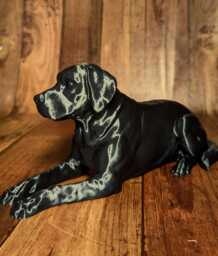 3D Printed Labrador Figurine Dog Memorial Ornament - thumbnail 1