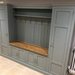 Large Country Boot Room Bench - thumbnail 2