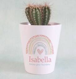 Personalised Ceramic Plant Pot Custom Garden Gift For Lovers