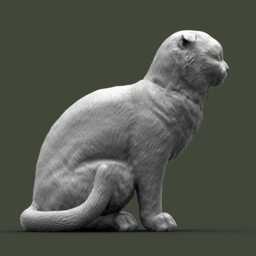 Scottish Fold Cat Sitting Up-3D Printed - For Lovers, Ornament, Memorial, Gift - thumbnail 4