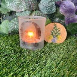 In Loving Memory Forget Me Not Tea Light Remembrance Candle, Not Flowers, Add A Photo, Bereavement Gift, Sympathy Gift - thumbnail 2