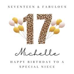 Personalised Niece 17Th Birthday Candle Gift Cards Hamper Gifts For Her W - thumbnail 4