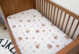 Bedding - Woodland Animals & Cake, Duvet Cover Set, Fitted Sheets, Pillow Case, Modern Colourful Kids Bedding - thumbnail 1