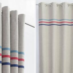 Red Blue Navy Baby Boy Teen Linen Curtains, Modern Window Treatment, Curtain Panels Boys Teenager , Living Room Drapery, Blackout Available - thumbnail 3