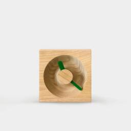 Luka - Wooden Table Clock With Acrylic Arrows in Different Colors. Reliable Clockwork - thumbnail 3