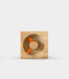 Luka - Wooden Table Clock With Acrylic Arrows in Different Colors. Reliable Clockwork - thumbnail 1