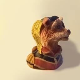 Labyrinth - Sir Didymus Handmade Polymer Clay Action Figure. Unique Collectible - thumbnail 2
