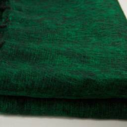 Green Yak Wool Blanket Shawl Hand-Loomed Travel Wrap - thumbnail 3