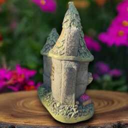 Stone House Sculpture Concrete Fairy Home Figurine Cement Cottage Statue Garden Fairytale Decoration Handmade Lover Gift Yard Art - thumbnail 4