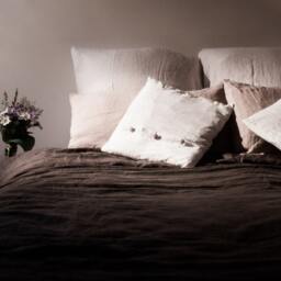 Charcoal Linen Duvet Cover Stonewashed Bedding - thumbnail 2