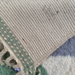 Beni Ourain 5x8 , Morocco Abstract Ouarain Berber Handmade Rug - thumbnail 4
