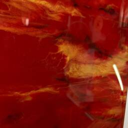 Dark Red Black & Gold Abstract Resin Wall, Unusual Modern Wall Clocks, Long Narrow Vertical Home Decor - thumbnail 4
