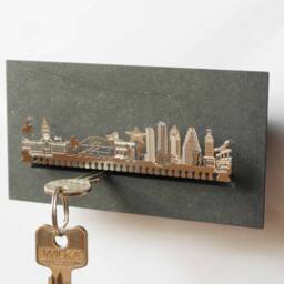 Austin Skyline Key Rack - Stainless Steel Texas Souvenir