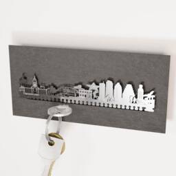 Austin Skyline Key Rack - Stainless Steel Texas Souvenir - thumbnail 2