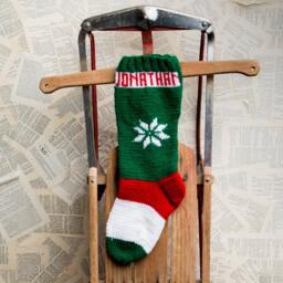 Knit Christmas Stocking Pattern Personalized Designs - PDF Pattern - thumbnail 2