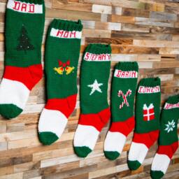 Knit Christmas Stocking Pattern Personalized Designs - PDF Pattern - thumbnail 3