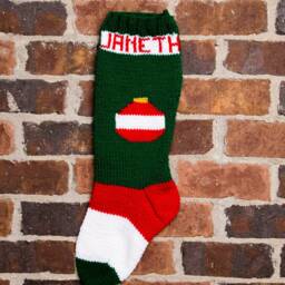 Knit Christmas Stocking Pattern Personalized Designs - PDF Pattern - thumbnail 4