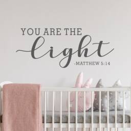 You Are The Light Wall Decal, Matthew 514, Be Decal - thumbnail 2