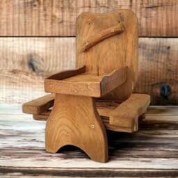 Rustic Wooden Squirrel Picnic Table Feeder - Handmade Outdoor Fun - thumbnail 2