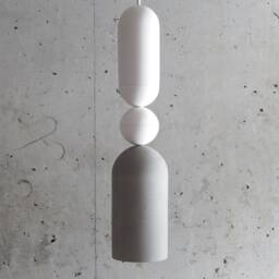 Handmade Concrete Pendant Light Modern Plaster Lamp - thumbnail 3