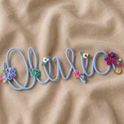 Personalised Wire Name Sign, Custom Nursery Name, Children's Bedroom Wall Decor, Baby Shower Gift - thumbnail 3