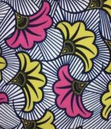 African Style Wax Cushion Cover Wedding Flowers 40x40 Side - thumbnail 2