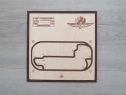 Indianapolis - Usa Race Tracks Wall Art, Wall Hanging, Present For F1 Fan, Christmas Gift - thumbnail 1