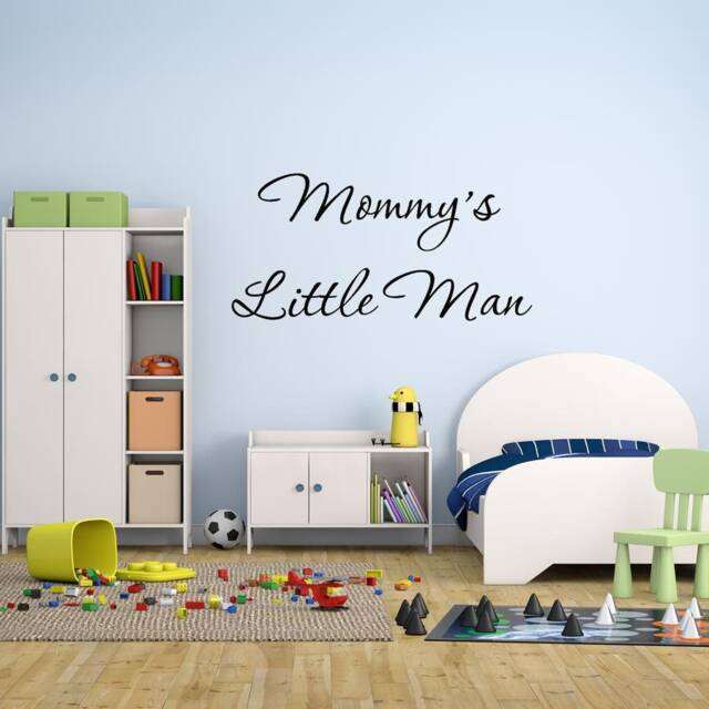 Nursery Wall Decals - Mommy's Little Man Sticker Boys Room Vinyl Quotes Vwaq - image 1