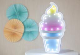 Ice Cream Light - Lamp Wall Decor -Kids Night Wooden Desk Kids Room - thumbnail 1