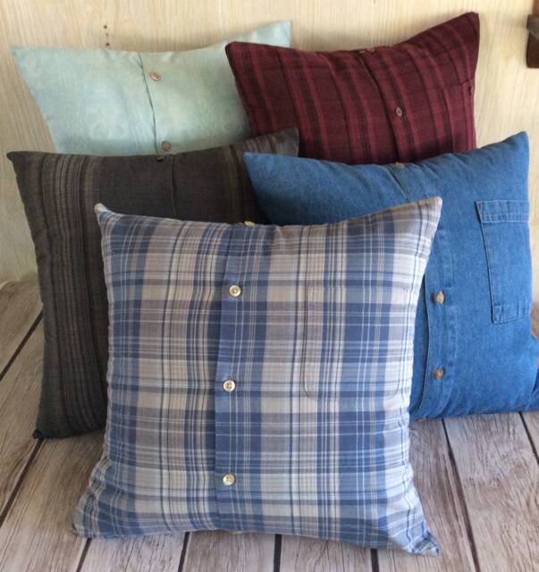 Memory Shirt Pillows, Set Of 5 Grief Gift, Sympathy in Loving Memory, Bereavement Pillow, Dads Mom - image 1