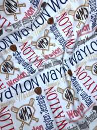 Personalized Baseball Name Blanket, Custom Baby Shower Gift - thumbnail 1