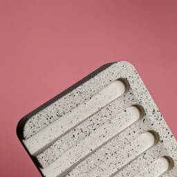 Modern Jesmonite Soap Dish Stone Effect Eco Resin Bathroom Decor - thumbnail 3