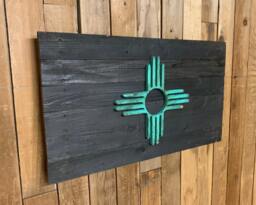 stained 3D New Mexico Flag