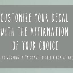 Mirror Affirmation Decal, Affirmation Mantra Custom Affirmation, Positive Wall Art, Decal Custom - thumbnail 2