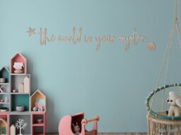 The World Is Your Oyster Wooden Wall Quote - thumbnail 1