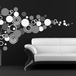 Large Decal Circle Tree Wall Decals For Kids Rooms Sticker Home Decor Stick On Art Bydecalisland-Family Designs Sd 031 - thumbnail 2