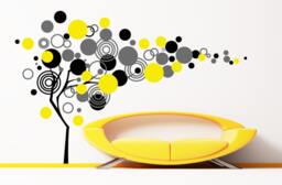 Large Decal Circle Tree Wall Decals For Kids Rooms Sticker Home Decor Stick On Art Bydecalisland-Family Designs Sd 031 - thumbnail 1