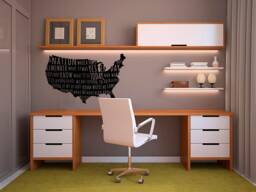 Woodrow Wilson Quote Us Map Vinyl Wall Decal - History Inspired Art - thumbnail 1