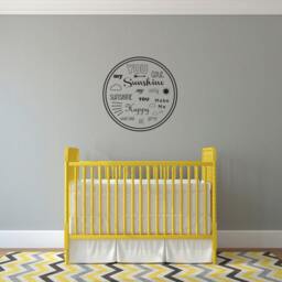 You Are My Sunshine Vinyl Wall Decal - Nursery Decor - thumbnail 3