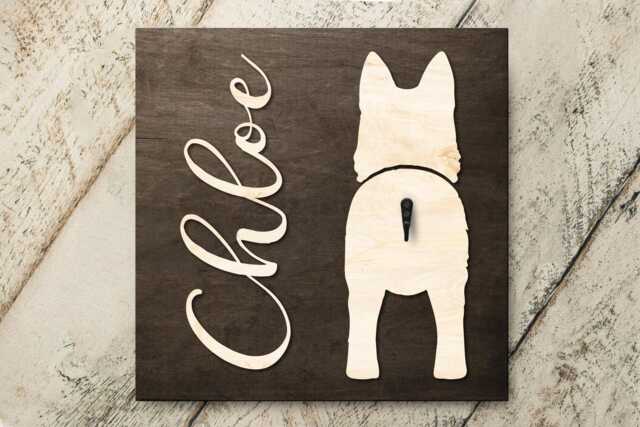 Personalized German Shepherd Key Holder, Custom Pet Name Sign For Dog Lovers, Birthday Gift - image 1