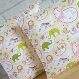 Elephant Cushion For Baby's Nursery~Pink & Green Giraffe Pillow~Nursery Decoration~Nursery Bedding Baby Girl~Decorative Pillow - thumbnail 2